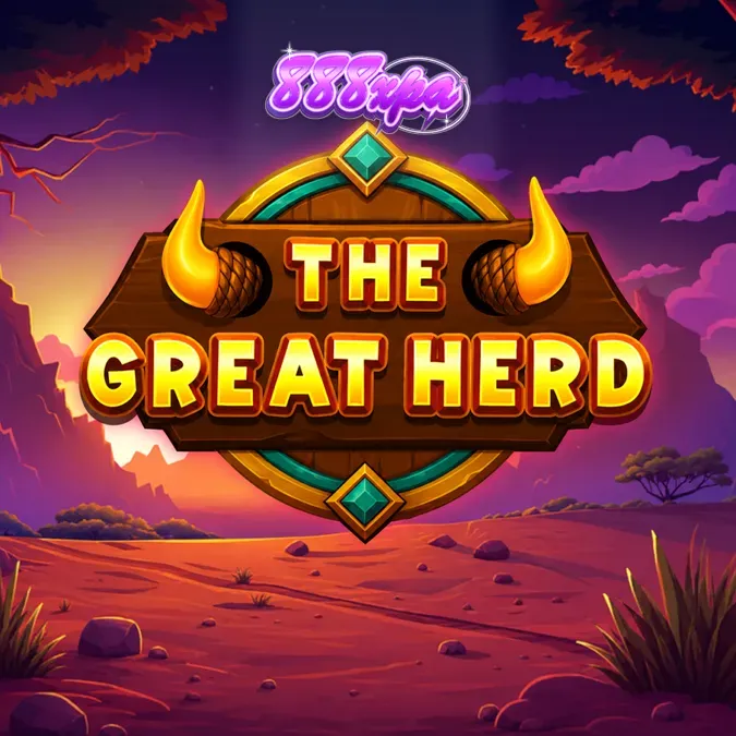 Tampilan antarmuka slot The Great Herd pada perangkat seluler